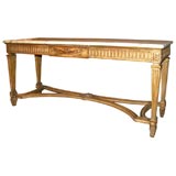 Painted and Parcel Gilt Console by Maison Jansen