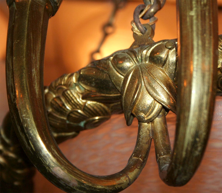 Bronze Lustre Art Deco de Schneider en vente