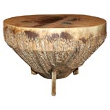African Drum as Side Table