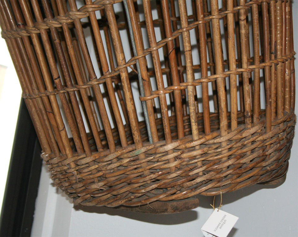 19th Century Belgian “Cotton Picking” Basket at 1stDibs