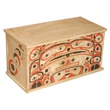 Tlingit Carved & Painted Trunk