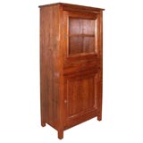 Cabinet- One Wood Door, One Glass Door