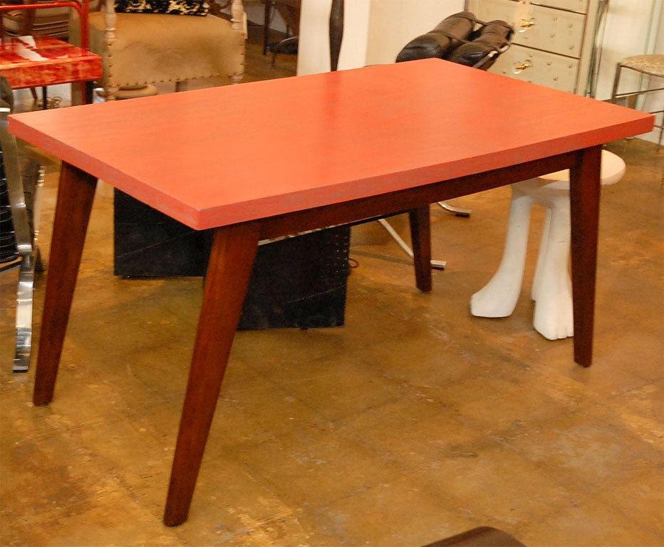 Oak Red Ceruse French Writing Table