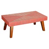 Paul Frankl Combed Wood Cocktail Table