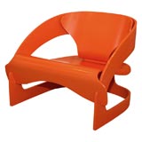 Joe Colombo Plywood Chair with Polyester Varnish