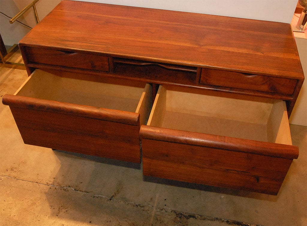 Studio Walnut Credenza with File Drawers by Bruce McQuilkin 3