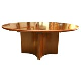 Oval split pedestal table
