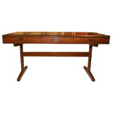 Rosewood trestle writing table