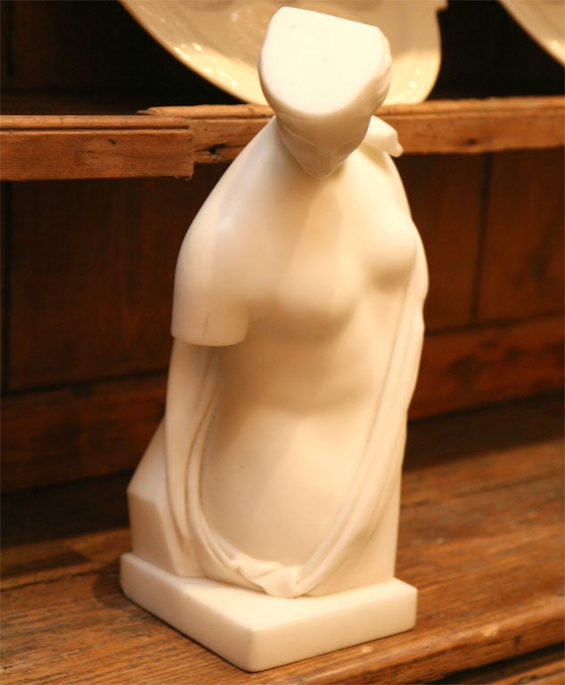 CARVED MARBLE FIGURE, CIRCA 1830