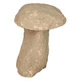 Vintage Cast Stone Mushroom