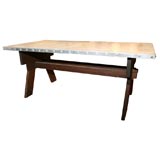 GALVANIZED TOP TABLE