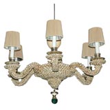 Anthony Redmile Shell Chandelier with Malachite Pendant