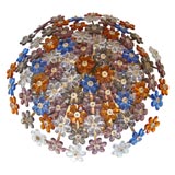 Field of Flowers Wall or Ceiling Fixture Vintage Field of Flowers Wall or Ceiling Fixture