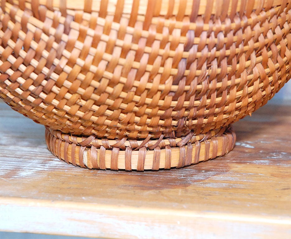 Hickory GROUP OF THREE 19THC HANDMADE BASKETS W/ HANDLES