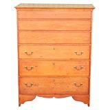 19THC  NEW ENGLAND  TALL  BLANKET CHEST