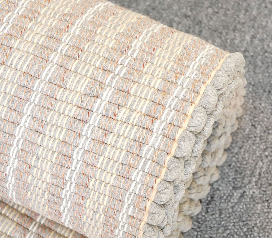 1940 PASTEL COLOR RUNNER RAG RUG For Sale at 1stdibs