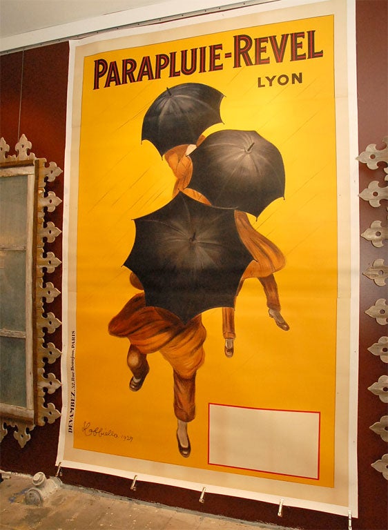 Original poster, printed in 3 sheets, linenbacked. By Leonetto Cappiello, the father of the modern poster. Very good condition. Dated 1929.