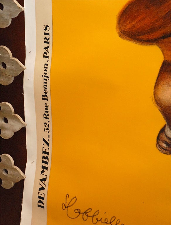 Lithograph Giant Original Cappiello Poster, Parapluie Revel, 1929