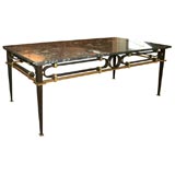 WROUGHT IRON COFFEE TABLE