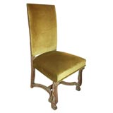SET OF SIX CERUSE OAK DINING CHAIRS