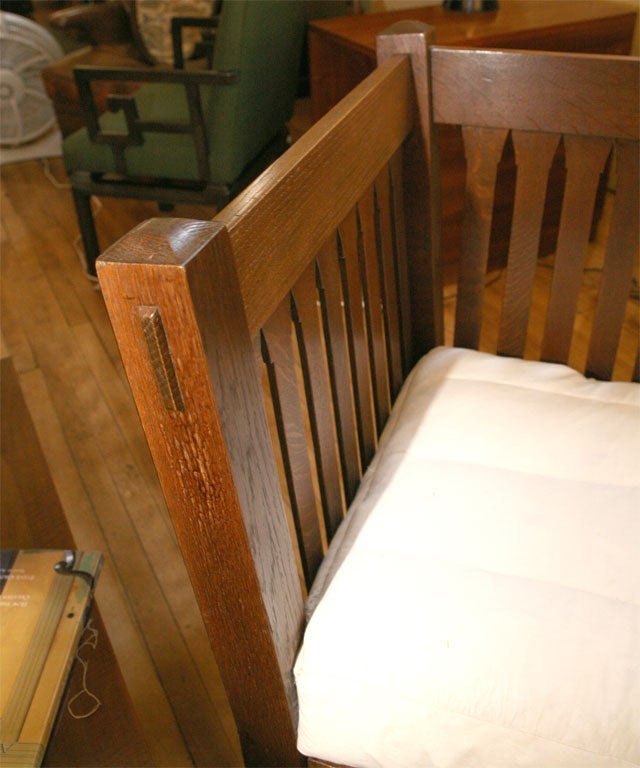 Joinery Stickley Bros. Arts and Crafts Settle