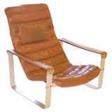 Ilmari Lappalainen Leather Lounge Chair