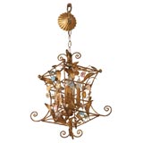 Petite Gilded French Chandelier