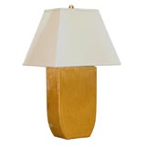 Mustard Glazed Vase Lamp