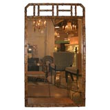 Pair Large Faux Bamboo Mirrors