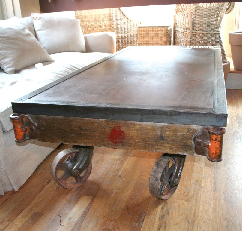 Industrial Cart Coffee Table 2