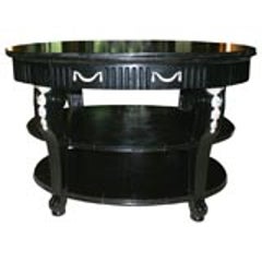 Large Oval French Style Center Table 3