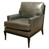 Ultra Comfortable T.H. Robsjohn-Gibbings Notched Arm Chair