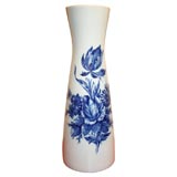 Bavarian Ceramic Overscaled Vase with Cobalt Glaze by Schumann