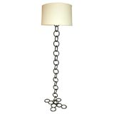 French Wrought Iron Chain Link Floor Lamp