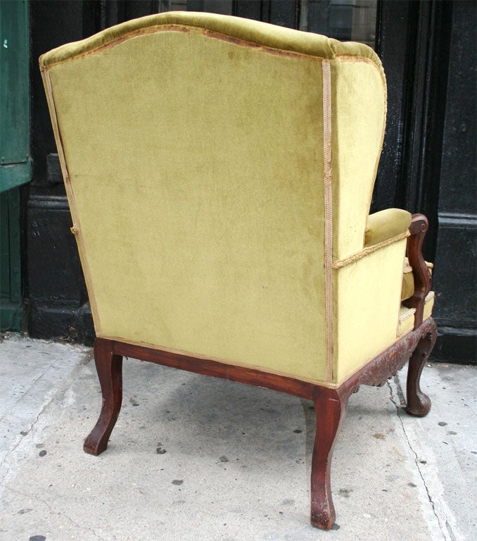 19th Century Pair of Impressive Scale Georgian Style Library Chairs