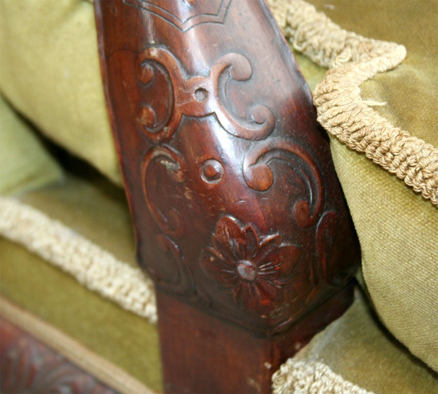 Pair of Impressive Scale Georgian Style Library Chairs 2