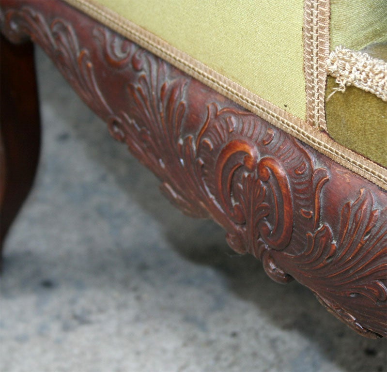 Pair of Impressive Scale Georgian Style Library Chairs 3