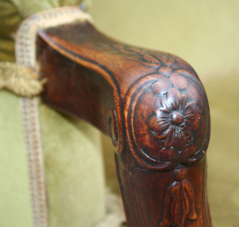 Pair of Impressive Scale Georgian Style Library Chairs 4