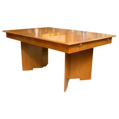 Custom  "Taliesen" Teak Dining Table Frank Lloyd Wright design