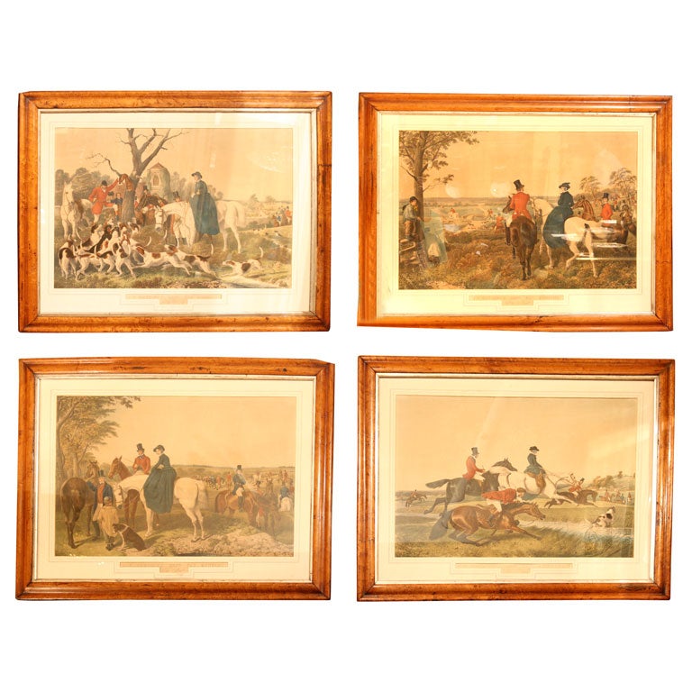 Large Original J.F. Herrings Fox Hunting Prints