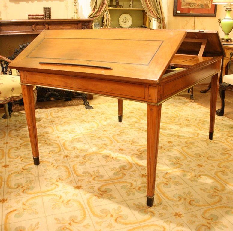 French Fruitwood Lift-Top Extension Table, Circa 1800