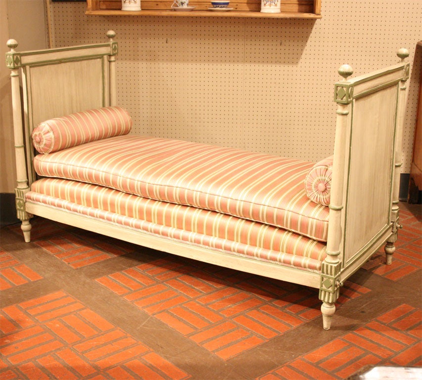 Wood Directoire Painted Daybed, Circa 1800