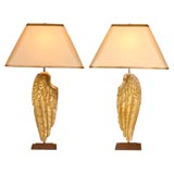 Pair of Early 19th Century French Angel Wing Lamps