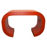 Retro Burnt Orange Laminated Console