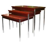 Set of 3 Rosewood Nesting Tables