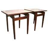 Pair of  End Tables, Signed Jens Risom