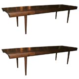 A Pair of  1950's Wood Danish Bench / low table