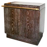 Limed-oak two-door Cabinet / Bar