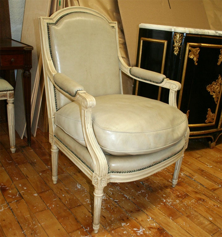 Large Pair of Louis XVI Style Armchairs by Jansen - Circa 1950