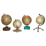 A grouping of individually availale vintage globes